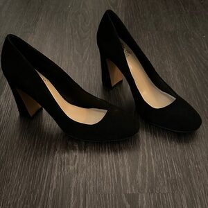 Vince Camuto Black Suede Heels